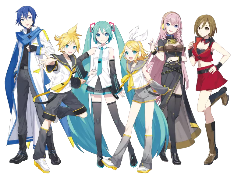Hatsune Miku KATIO MEIKO Megurine Luka Kagamine Rin Kagamine Len