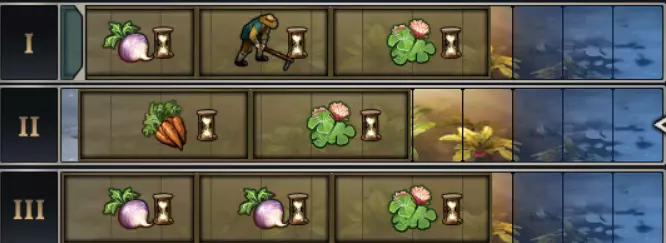 Farthest Frontier root vegetable crop rotation