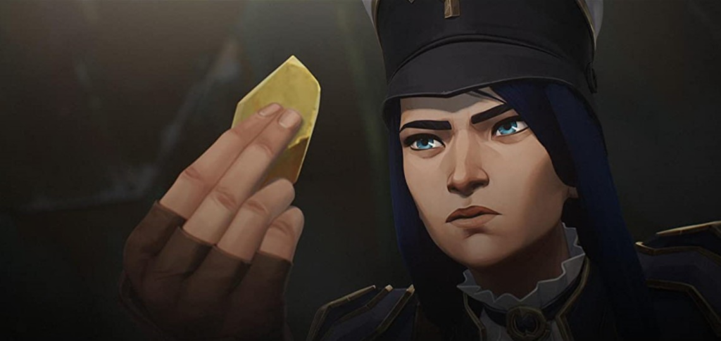 League champion Caitlyn in Arcane.