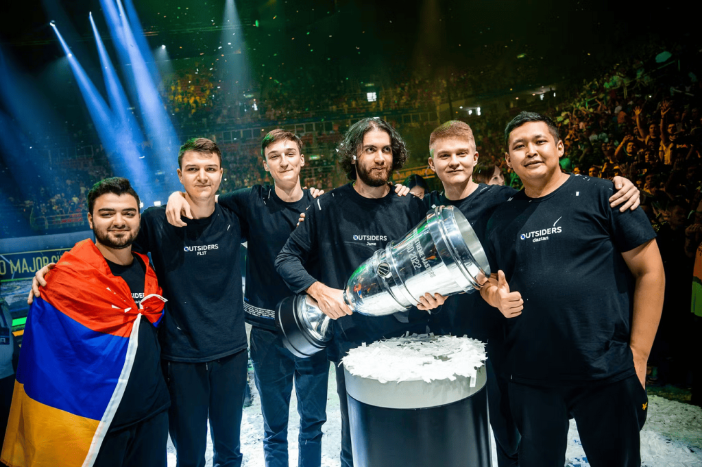 Outsiders, the winners of the CSGO Major in Rio