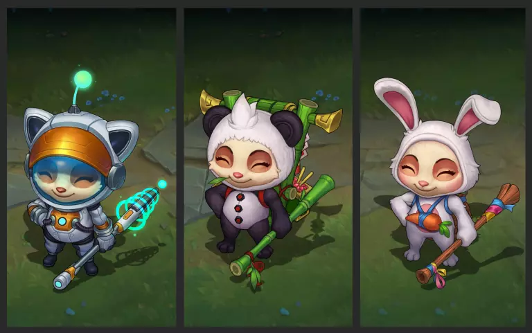Teemo visual rework skins