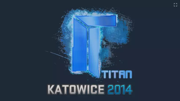 The most expensive sticker in CS2: the Titan Holo from EMS Katowice 2014.