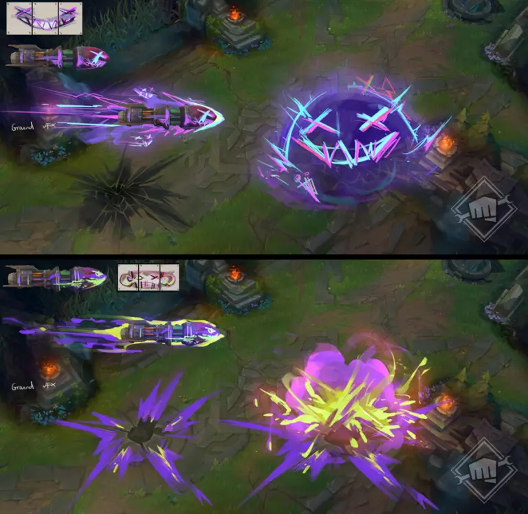 Exalted Arcane Jinx VFX as a Sanctum reward in LoL