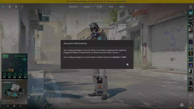 CS2 trade ban