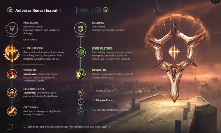 Best Ambessa runes