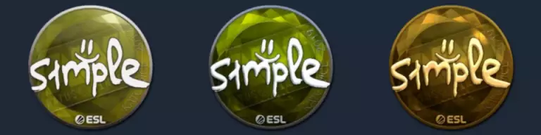 IEM Katowice Major 2019 s1mple stickers: high grade, remarkable, and extraordinary.