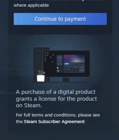 Steam purchase