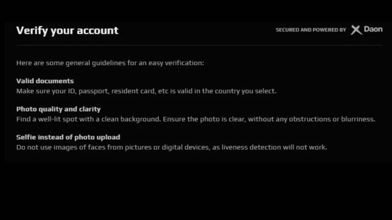 How to verify Faceit account