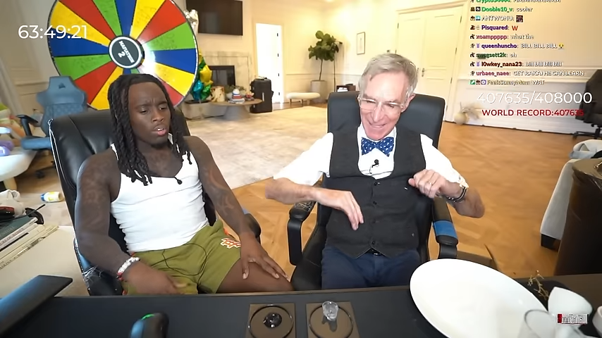 Fans react to Bill Nye collab for Kai Cenat’s Mafiathon 2