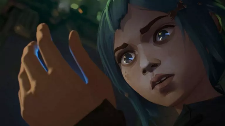Powder, a young version of Jinx in Arcane.