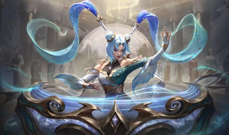 Prestige Immortal Journey Sona as a November mythic skin.