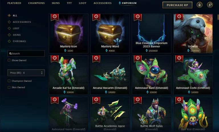 A look at the November 2024 Blue Essence Emporium.