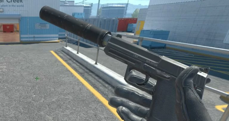 CS2 gun with silencer