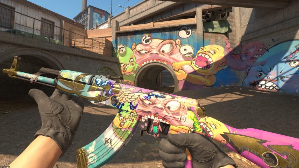 CS2 Overpass best skins B the Monster AK-47 header