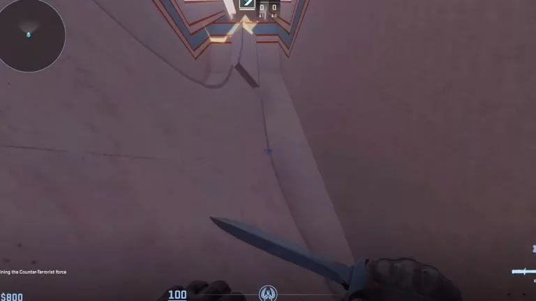 Surfing in a Counter-Strike 2 surf map