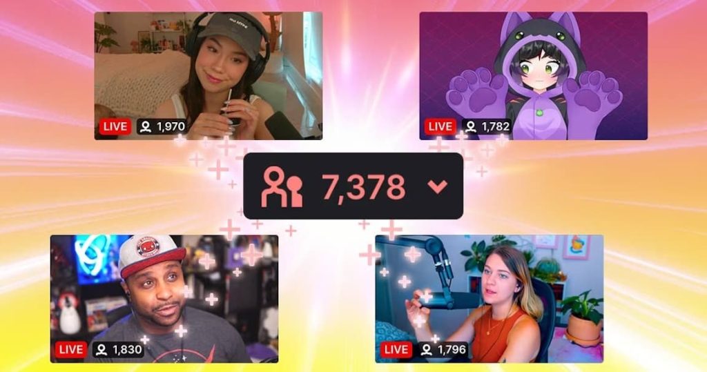 Twitch share viewers
