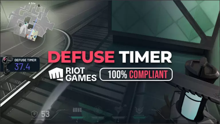 The in-game defuse overlay in Valorant, courtesy of Valofessor.