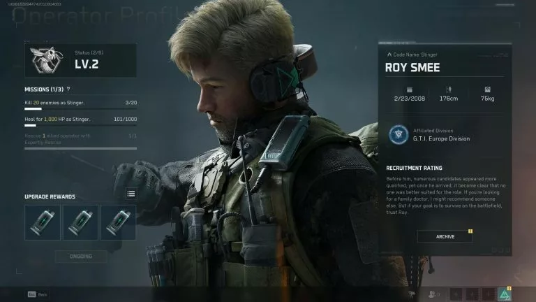 Delta Force smee operator level up