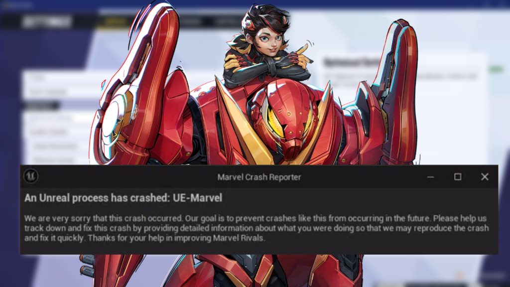 Marvel Rivals crash fix error