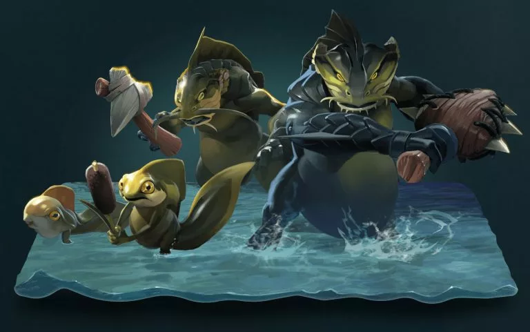 Get rid of neutral creep camps in Dota 2's Wandering Waters to unlock craftable neutral items.