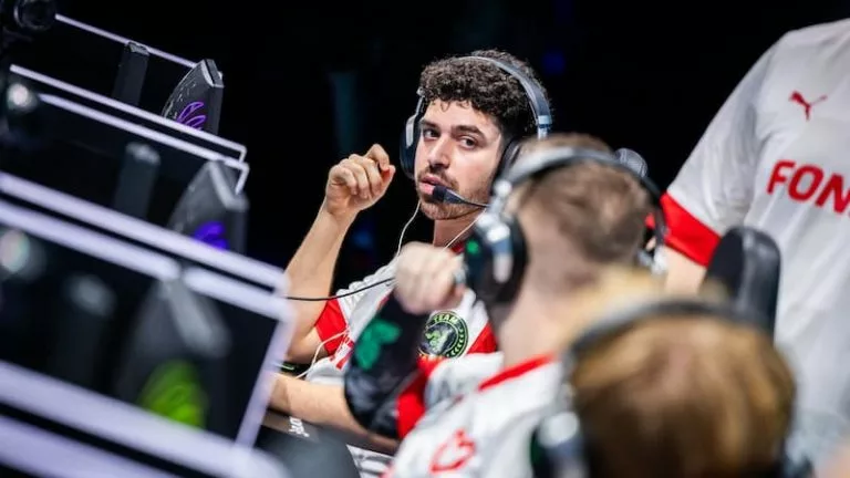 Spinx, one of MOUZ's CS2 players, at BLAST Bounty Season 2 2025.
