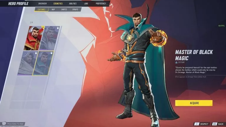Master of Black Magic doctor strange skin