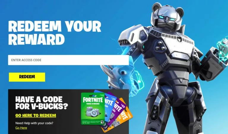 How to redeem codes in Fortnite.