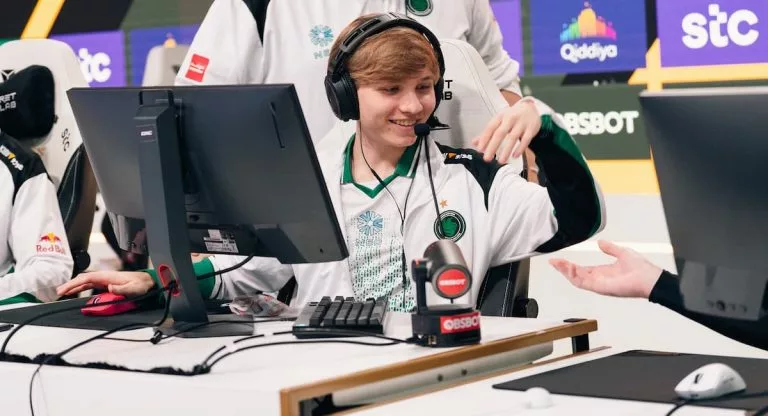 m0NESY playing CS2 for Falcons at Esports World Cup 2025.