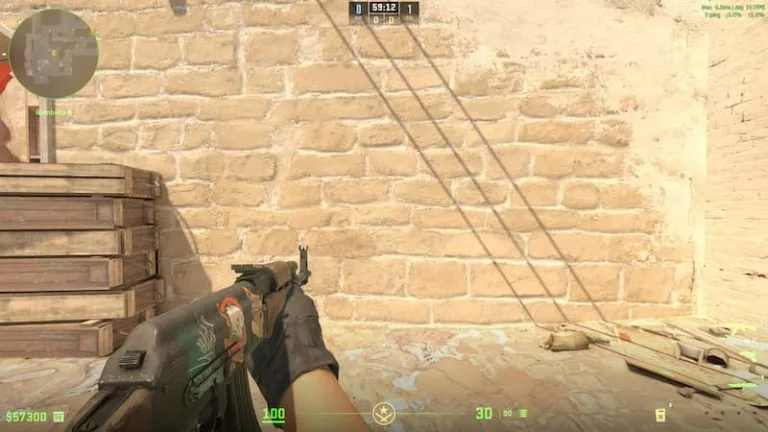 m0NESY's CS2 crosshair settings.