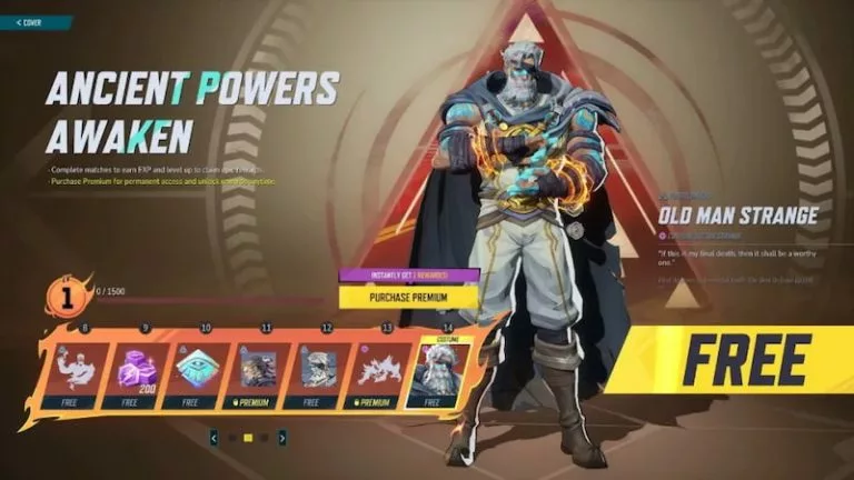 Old MAn Starnge Skin ALL Rewards
