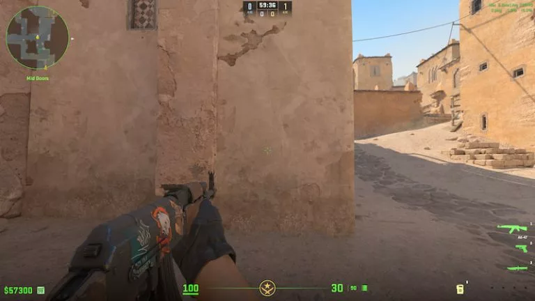 XANTARES' crosshair in CS2.