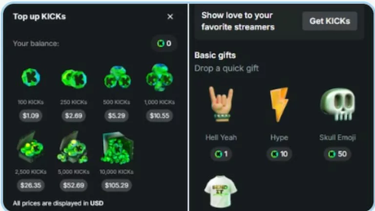 Kick Twitch Bits