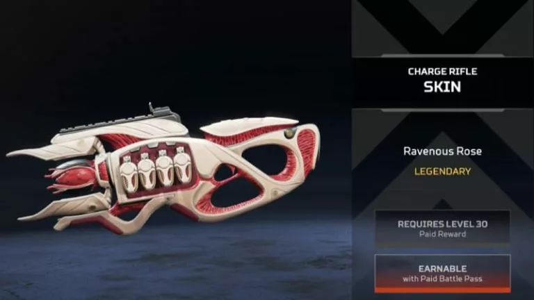 Legendary âRavenous Roseâ skin Charge Rifle