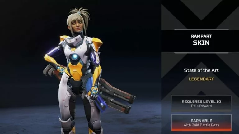 Legendary âState of the Artâ skin Rampart