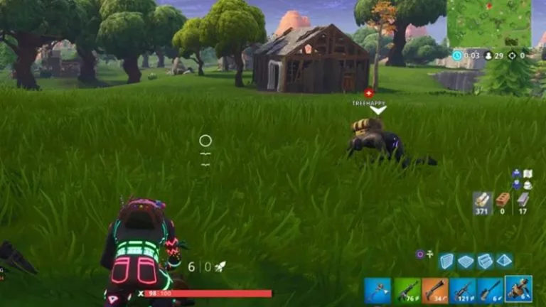 fortnite knocked down view