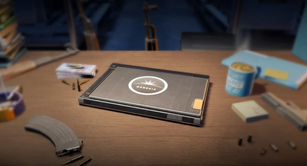 The official image of the Genesis Uplink Terminal in CS2, a new skin case.