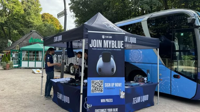 TI14 Team Liquid Merch Stand (Image via Team Liquid)