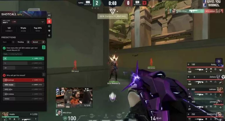 VALORANT Shotcall on Twitch