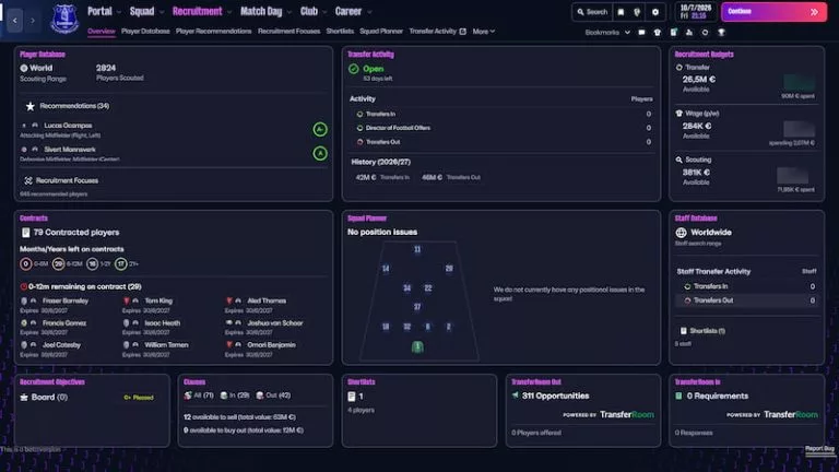 Screenshot of FM26's UI.