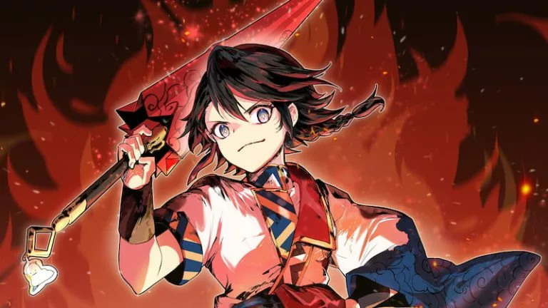 Key art for Asa, the protagonist of G2's webcomic Red Aura.