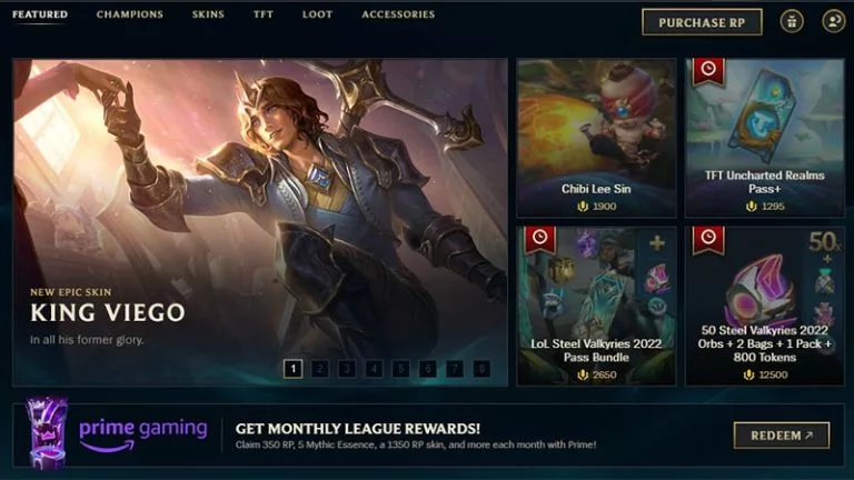 lol client shop screenshot