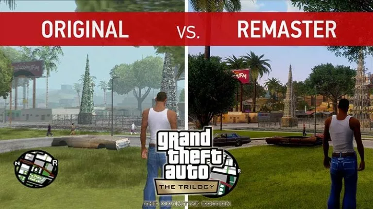 original vs remaster gta san andreas comparison