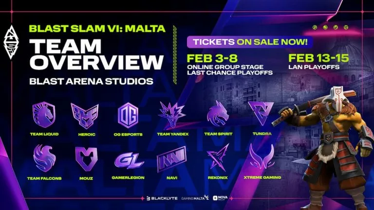 BLAST SLAM VI teams
