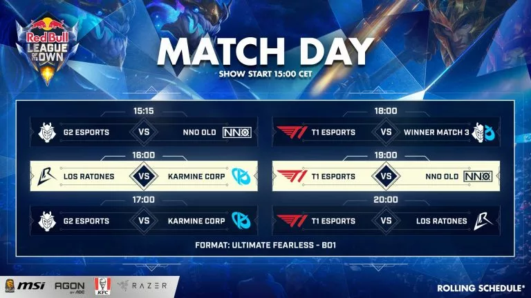 Red Bull a League of Their Own schedule. Image Credit: Red Bull