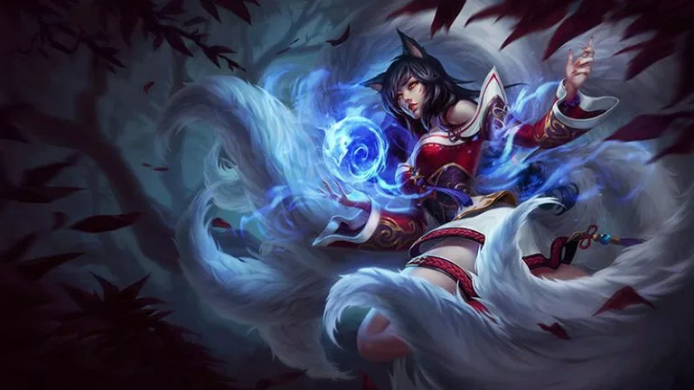 ahri lol champion splash art