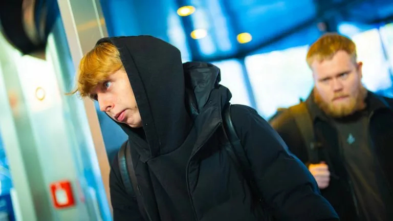 Photo taken of jabbi, one of Astralis' CS2 players, at the StarLadder Budapest Major 2025 Stage 2.