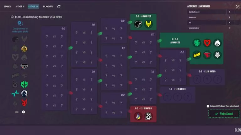 StarLadder Budapest Major Pick'Em Challenge - Best Stage 3 Picks.