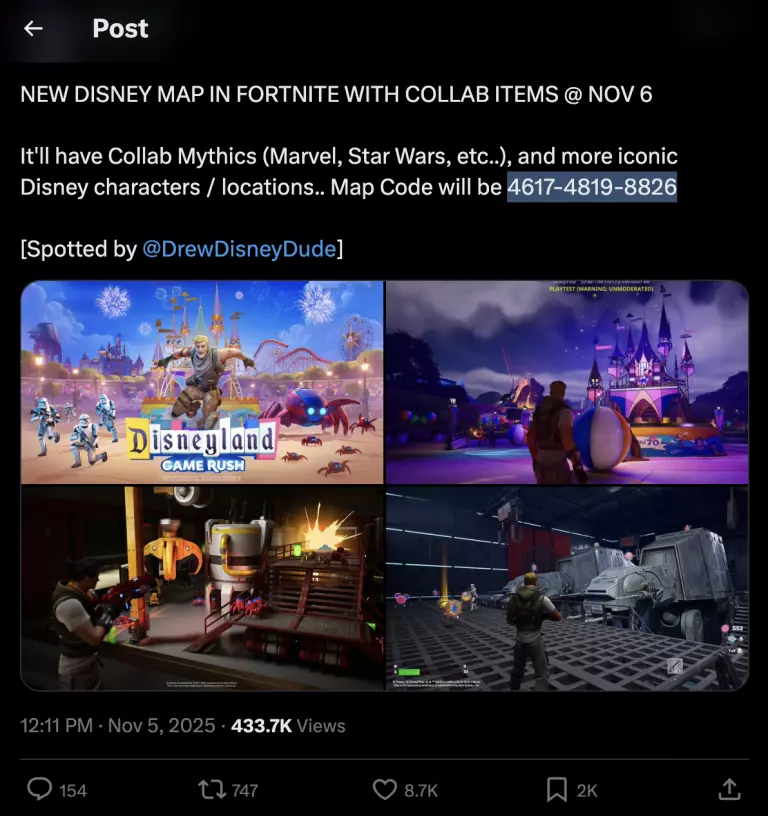 Fortnite x Disney