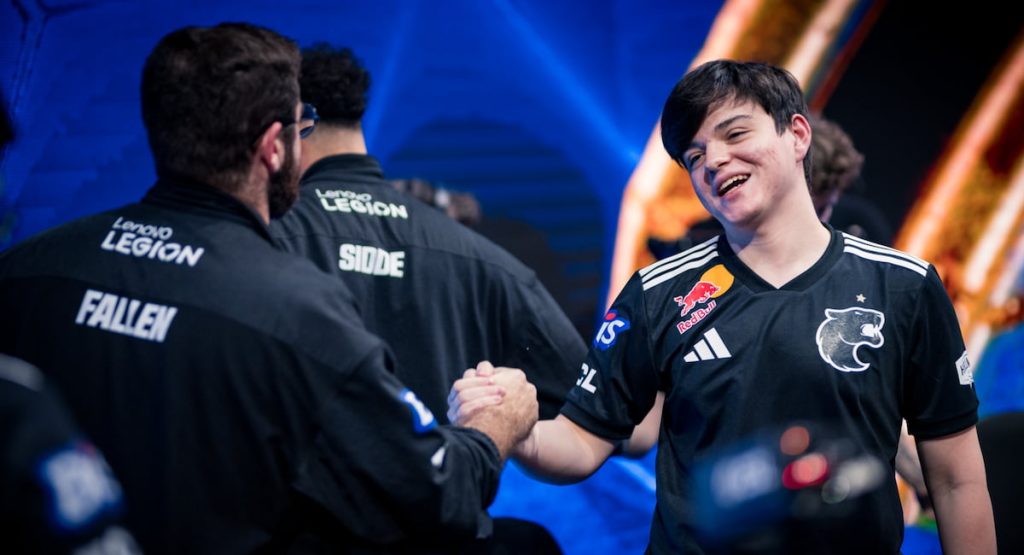 Photo taken of FURIA molodoy and FalleN at IEM Chengdu 2025.