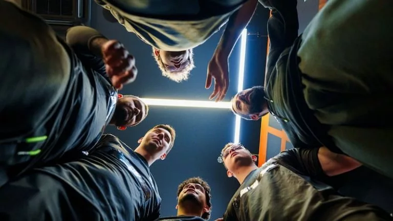 Photo taken of Imperial's CS2 team during the StarLadder Budapest Major 2025 Stage 1.